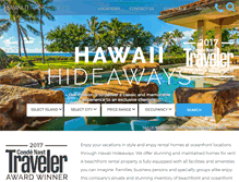 Tablet Screenshot of hawaiihideaways.com